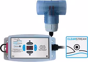 Advanced ClearStream water purification system maintaining sparkling water in a SwimLife Swim Spa.