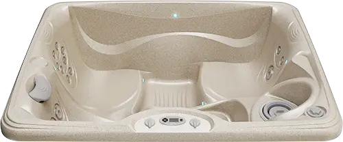 Vacanza Celio hot tub in Desert shell color at Blackthorne Spas