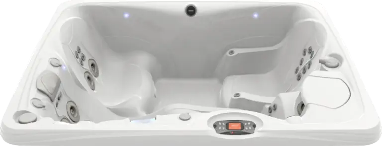 Caldera Spas Kauai hot tub in Arctic White shell color at Blackthorne Spas