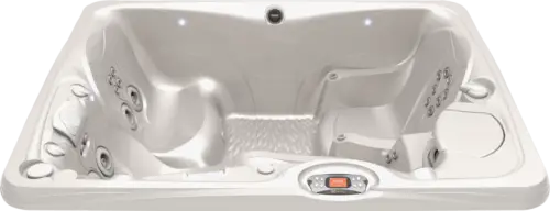 Caldera Spas Kauai hot tub in White Pearl shell color at Blackthorne Spas
