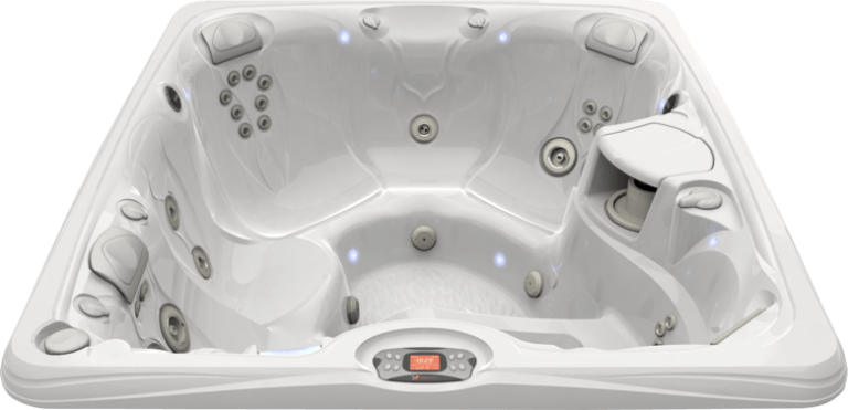 Caldera Paradise Martinique hot tub in Arctic White shell at Blackthorne Spas