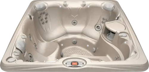 Caldera Paradise Martinique hot tub with Desert shell at Blackthorne Spas showroom
