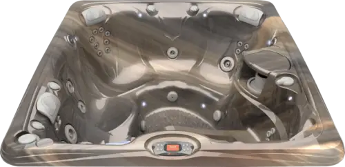 Caldera Paradise Martinique spa in Tuscan Sun shell on display at Blackthorne Spas