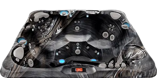 Midnight Canyon shell for the Caldera Utopia Series Tahitian hot tub from Blackthorne Spas in Monterey County.