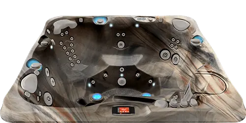 Tuscan Sun shell for the Caldera Utopia Series Tahitian hot tub available at Blackthorne Spas in Monterey County.