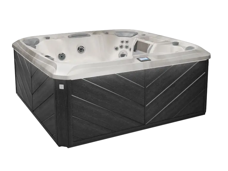 Sundance 880 Series Optima hot tub with ergonomic seating and advanced Fluidix hydrotherapy jets