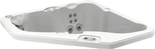 Caldera Vacanza AvenTine spa in Arctic White shell finish at Blackthorne Spas
