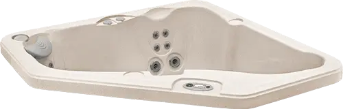 Caldera Vacanza AvenTine spa in Desert shell finish at Blackthorne Spas